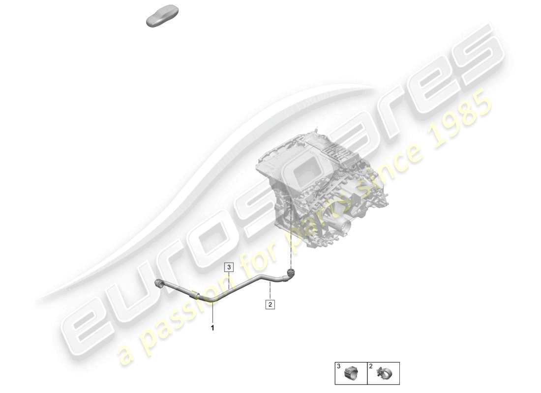 porsche 2025 (macan-e) coolant cooling system rear end parts diagram