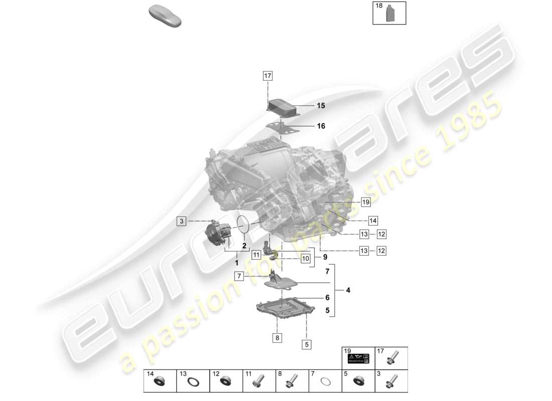 porsche 2025 (macan-e) traction motor for elec. drive macan turbo rear axle macan 4s oil pump part diagram