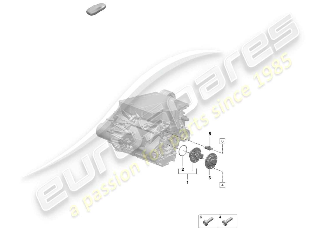 porsche 2025 (macan-e) traction motor for elec. drive front axle sensors part diagram
