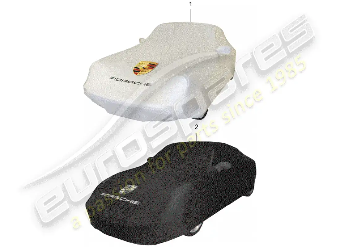 porsche 1999 (tequipment) cover parts diagram