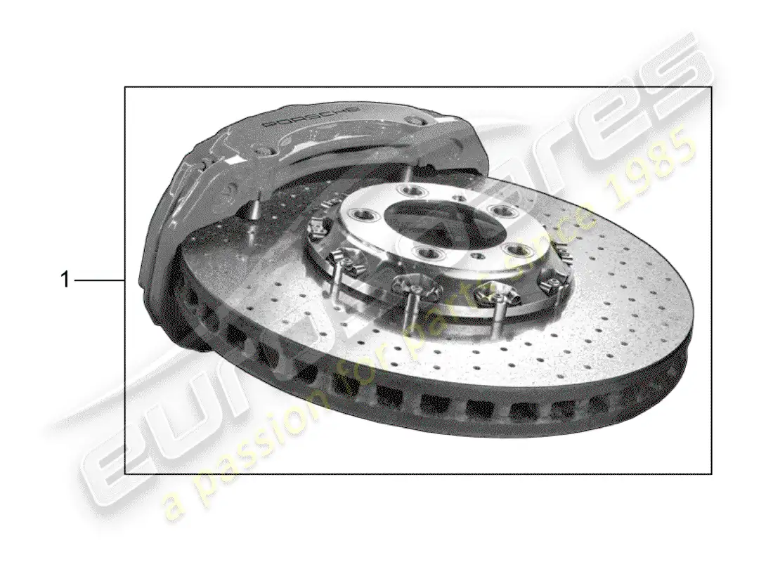 porsche 2012 (tequipment panamera) brake parts diagram