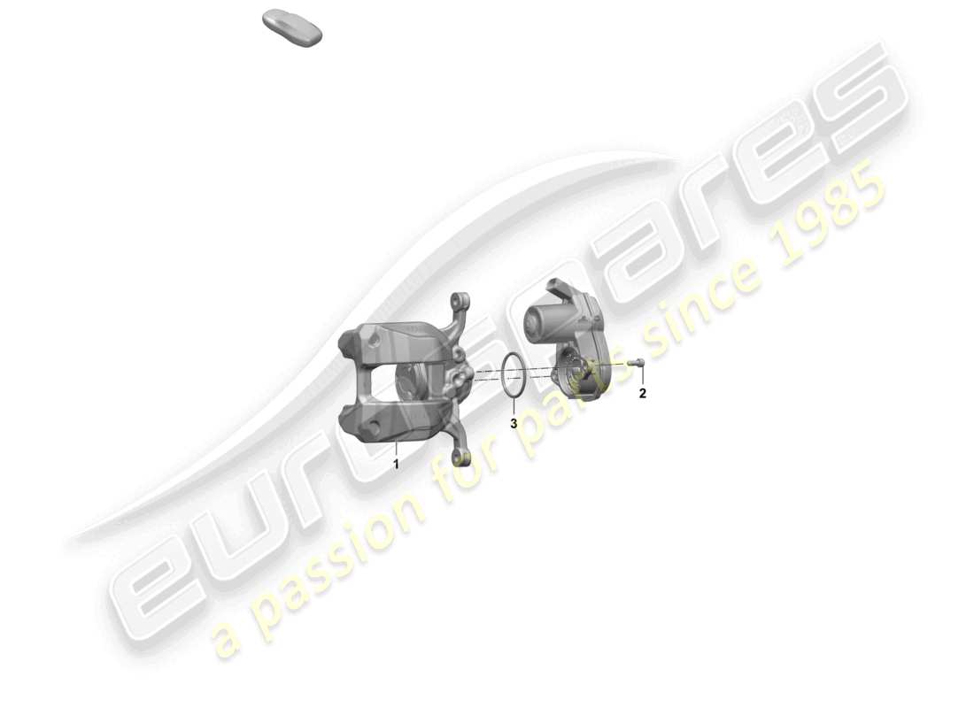 porsche 2025 (macan-e) parking brake rear axle parts diagram