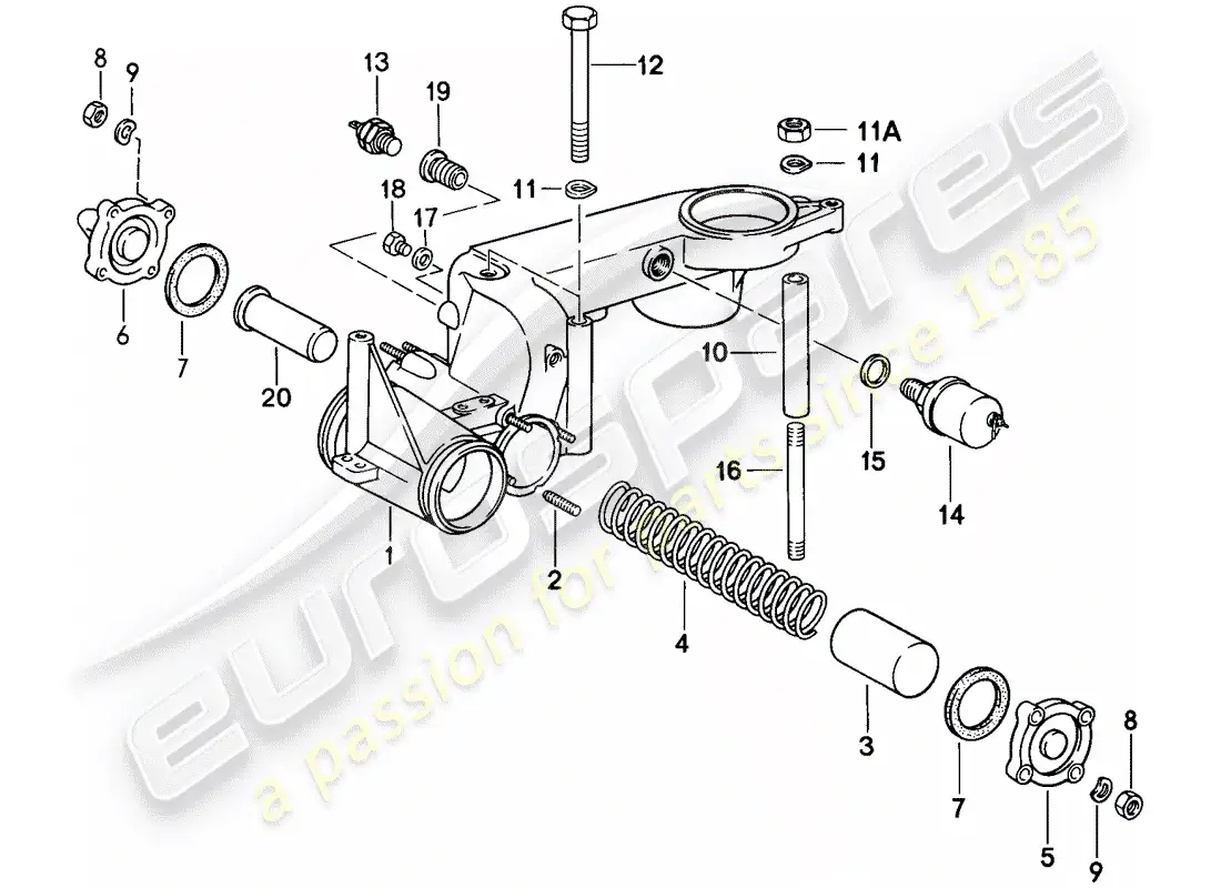porsche 1985 (911) for - k-jetronic ii parts diagram