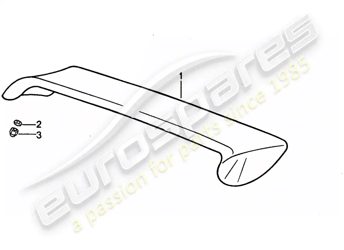 porsche 1994 (928) spoiler parts diagram