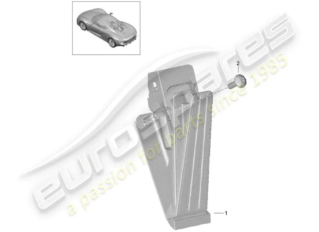 porsche 2015 (918 spyder) throttle control parts diagram