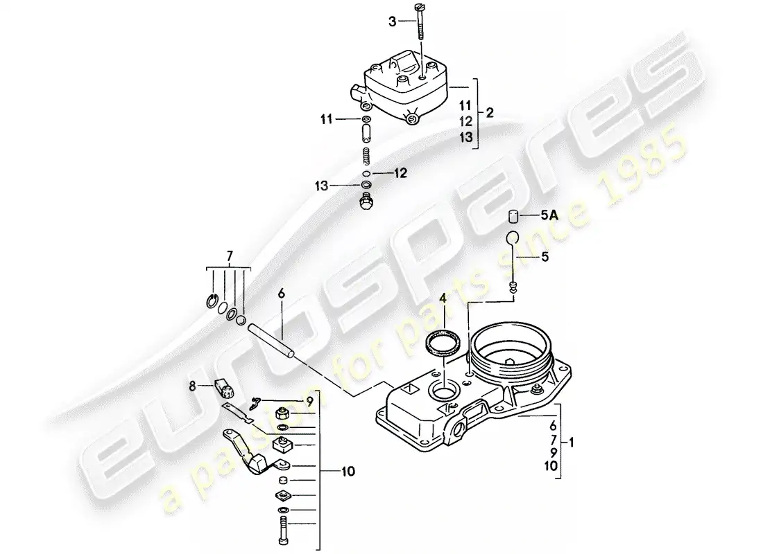 porsche 1977 (924) k-jetronic - mixture control unit parts diagram