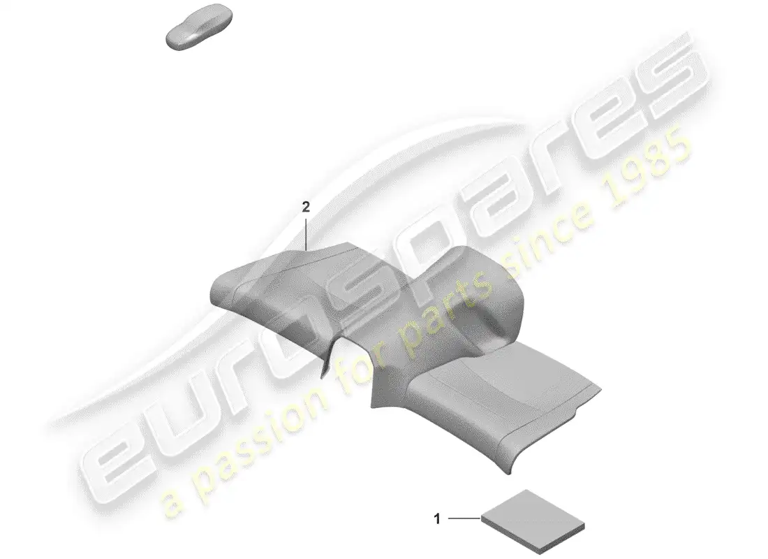 porsche 2020 (992-1) foam part parts diagram