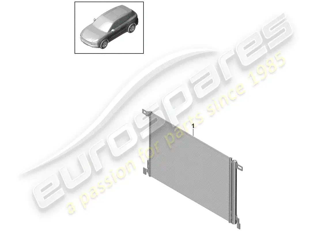 porsche 2018 (cayenne e3 9ya/9yb) capacitor parts diagram