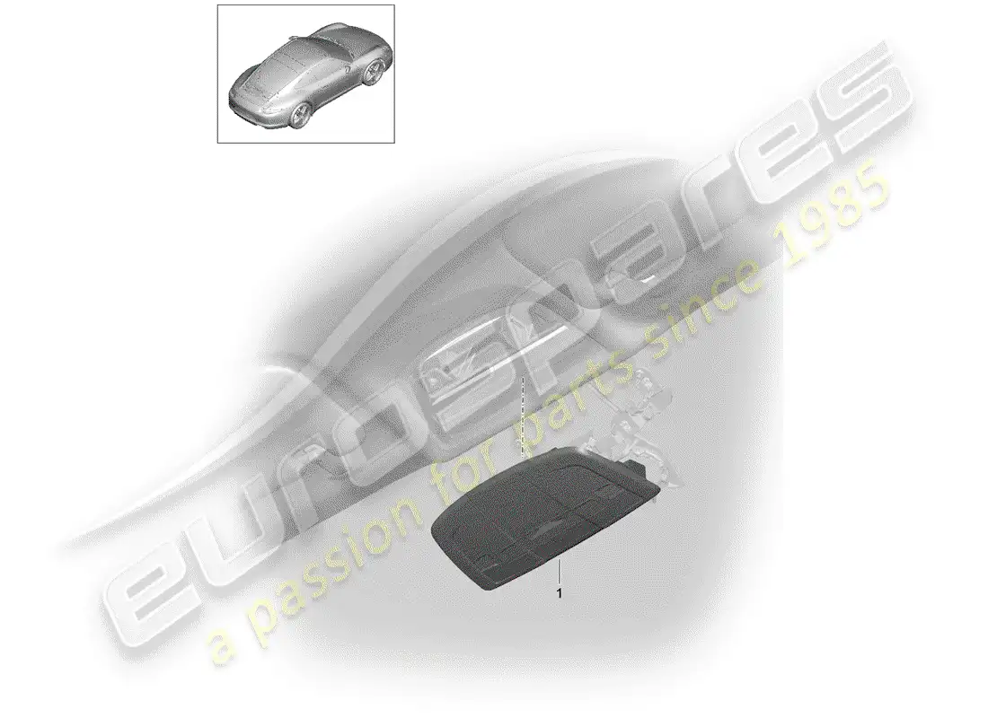 porsche 2014 (991-1) bracket parts diagram