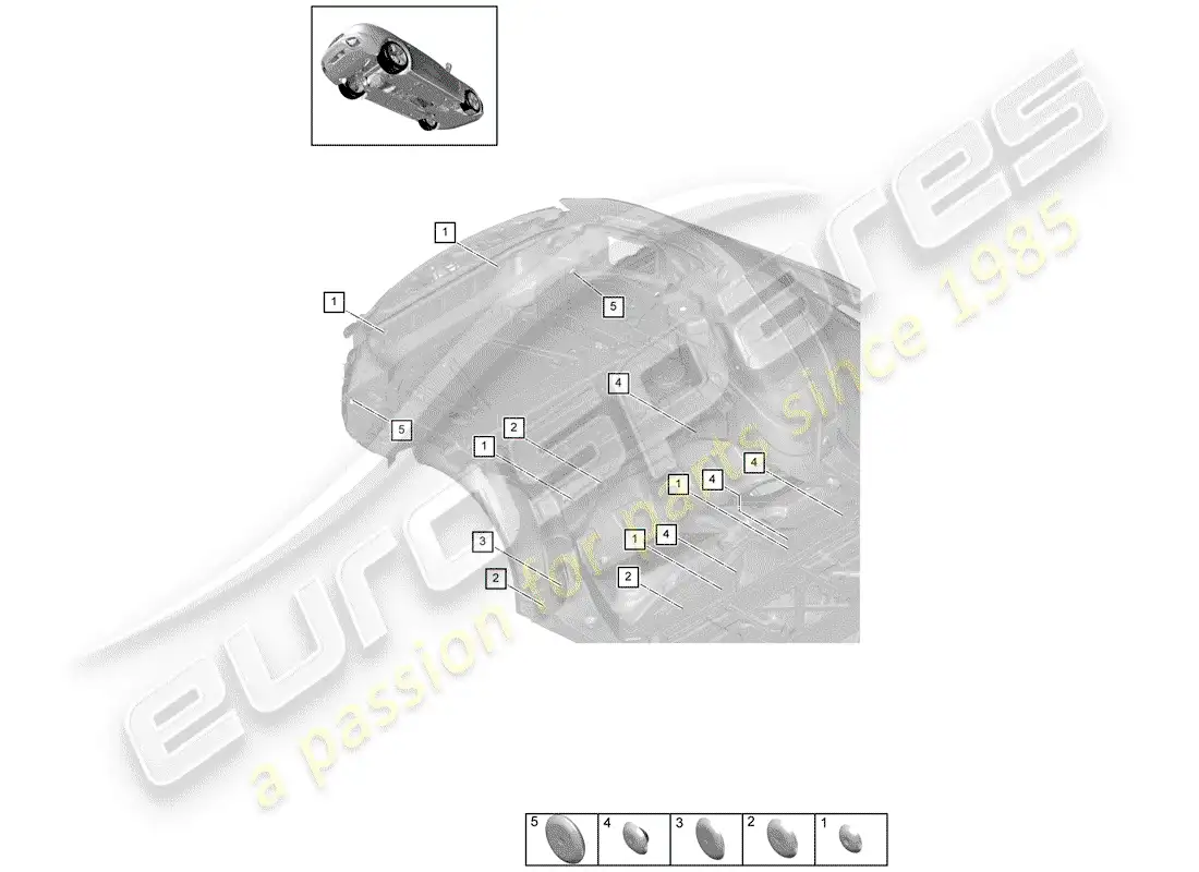 porsche 2017 (panamera 971-1) plug part diagram