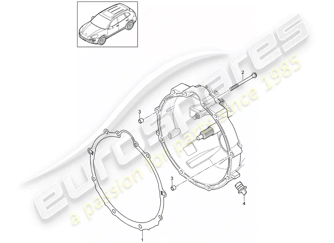 porsche 2016 (cayenne e2 92a) mounting parts for engine and parts diagram