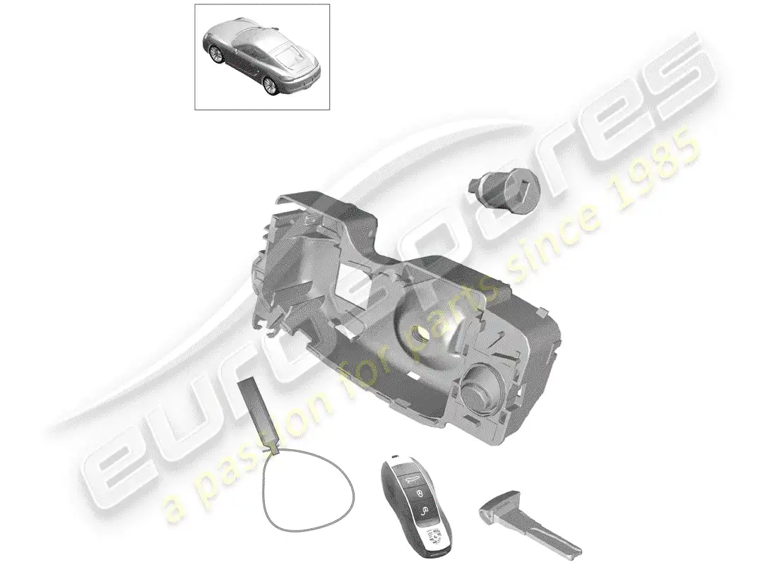 porsche 2016 (981 cayman) repair kit parts diagram
