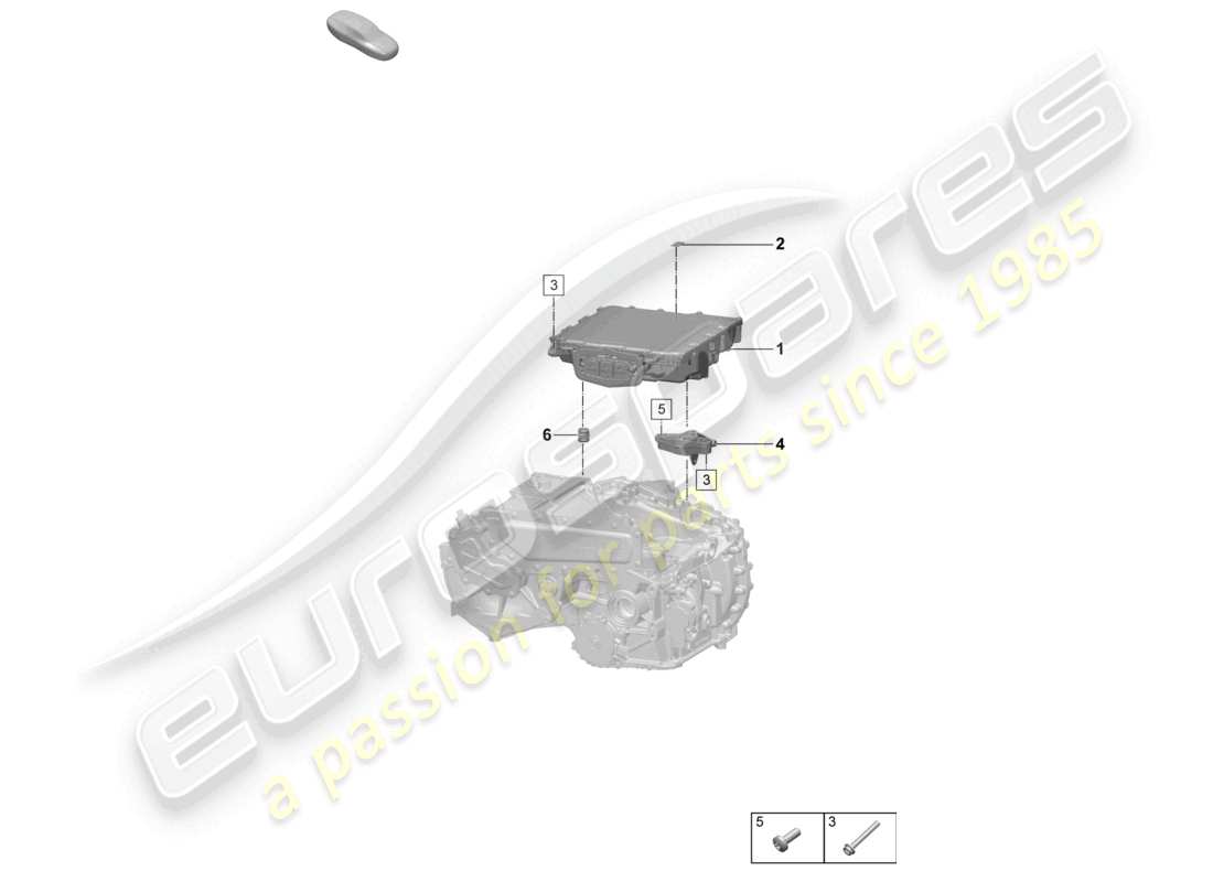 porsche 2025 (macan-e) power and control electronics- macan 4s for electric drive individual parts rear axle part diagram