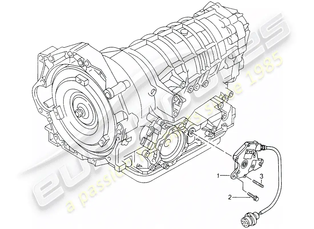 porsche 2002 (986 boxster) tiptronic - transmission switch parts diagram