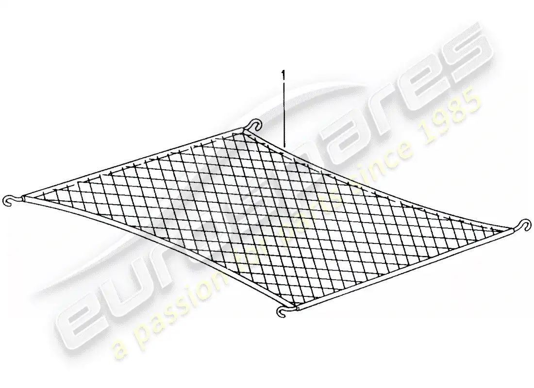 porsche 2003 (tequipment) cargo net parts diagram