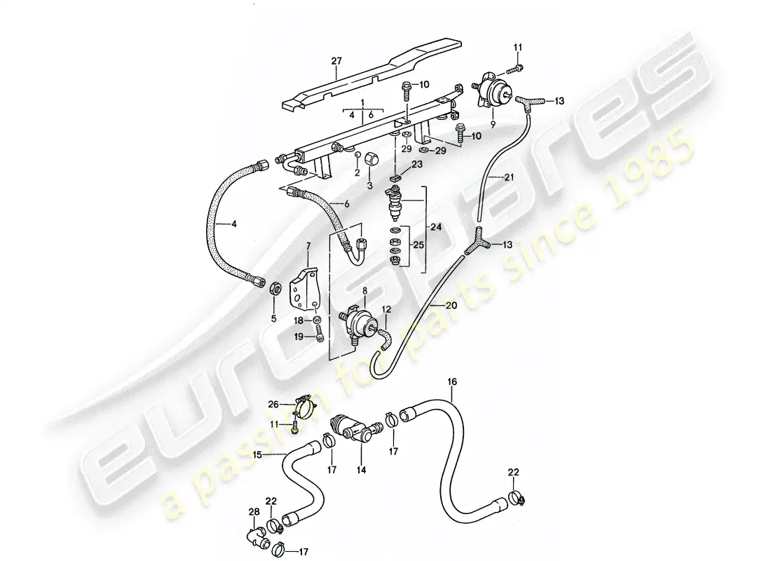 porsche 1989 (944) l-jetronic - 2 parts diagram