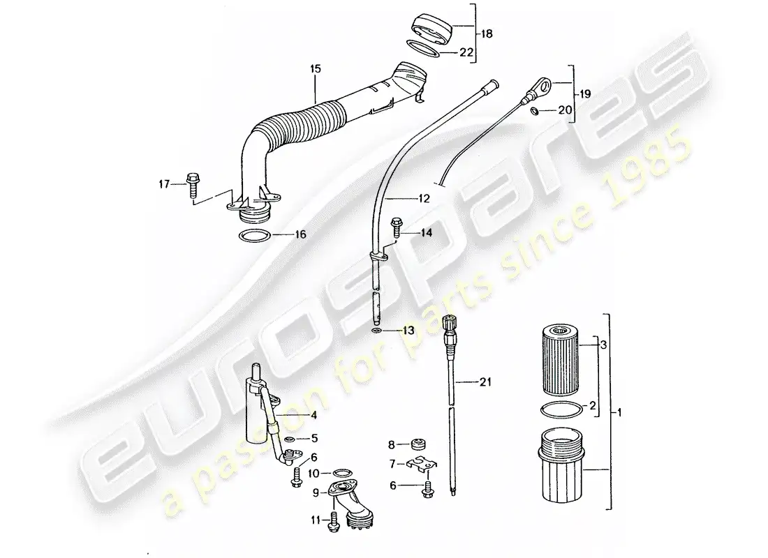 porsche 2003 (996) engine (oil press./lubrica.) - see technical information - see main group 1 (engine) - nr.1/02 nr.2/02 parts diagram