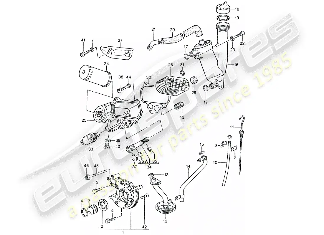 porsche 1982 (944) engine lubrication - attention - technical information - gruppe 1 - nr. 6/84 parts diagram