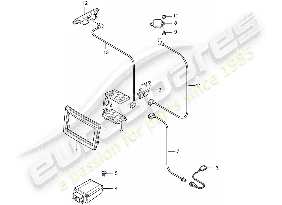 porsche 2009 997-2 turbo / gt2 preparation parts diagram