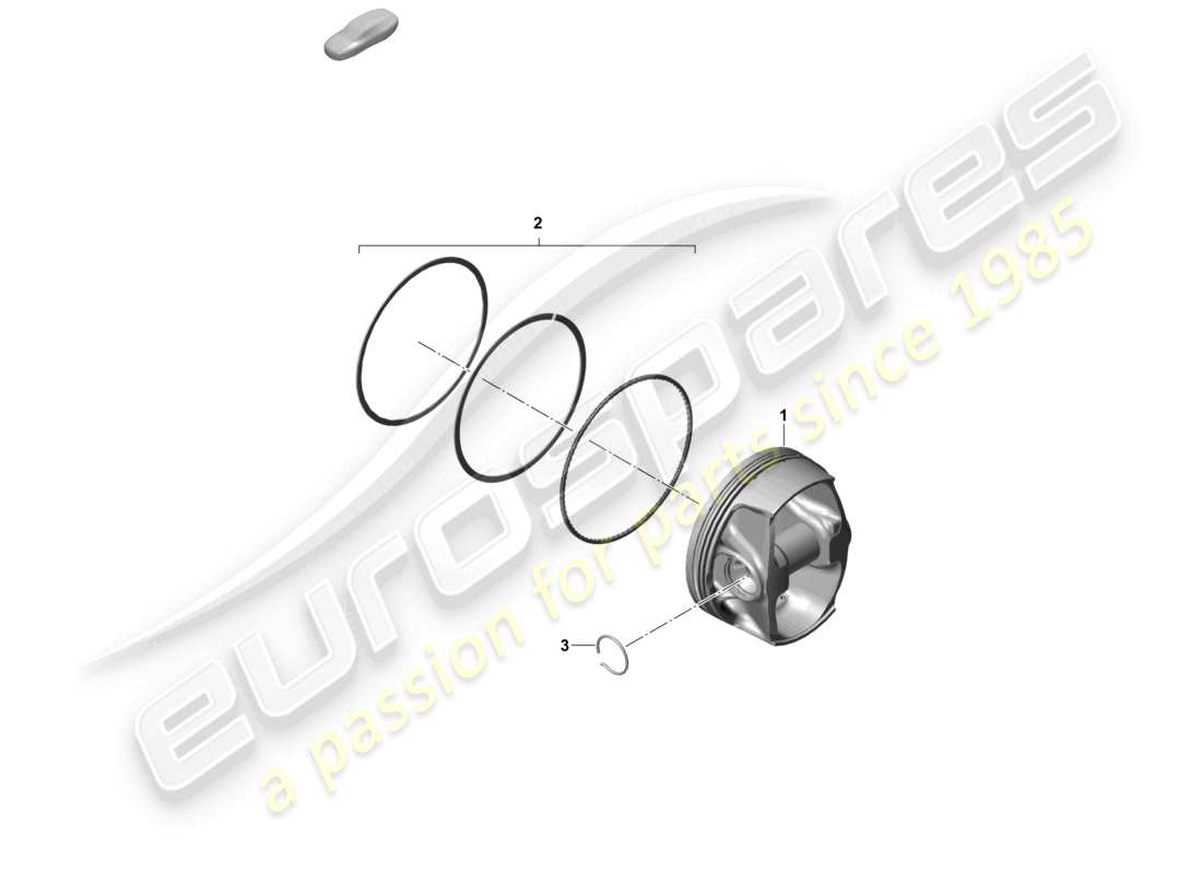 porsche 2023 (718 boxster spyder) piston part diagram