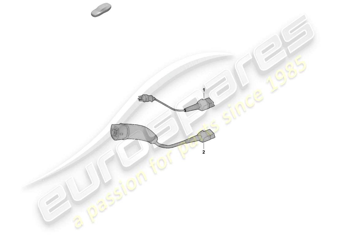 porsche 2025 (macan-e) charge cable for mains socket basic parts diagram
