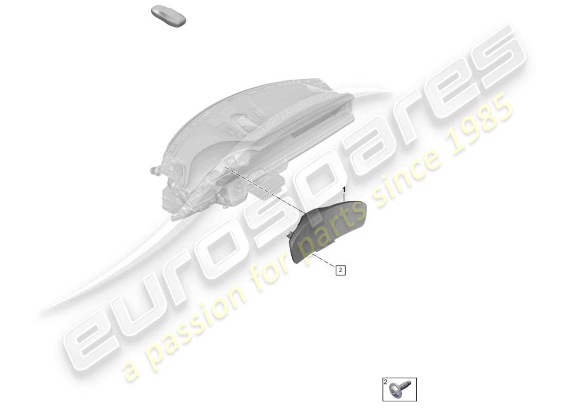 porsche 2025 (992-2 gt3) combi-instrument part diagram