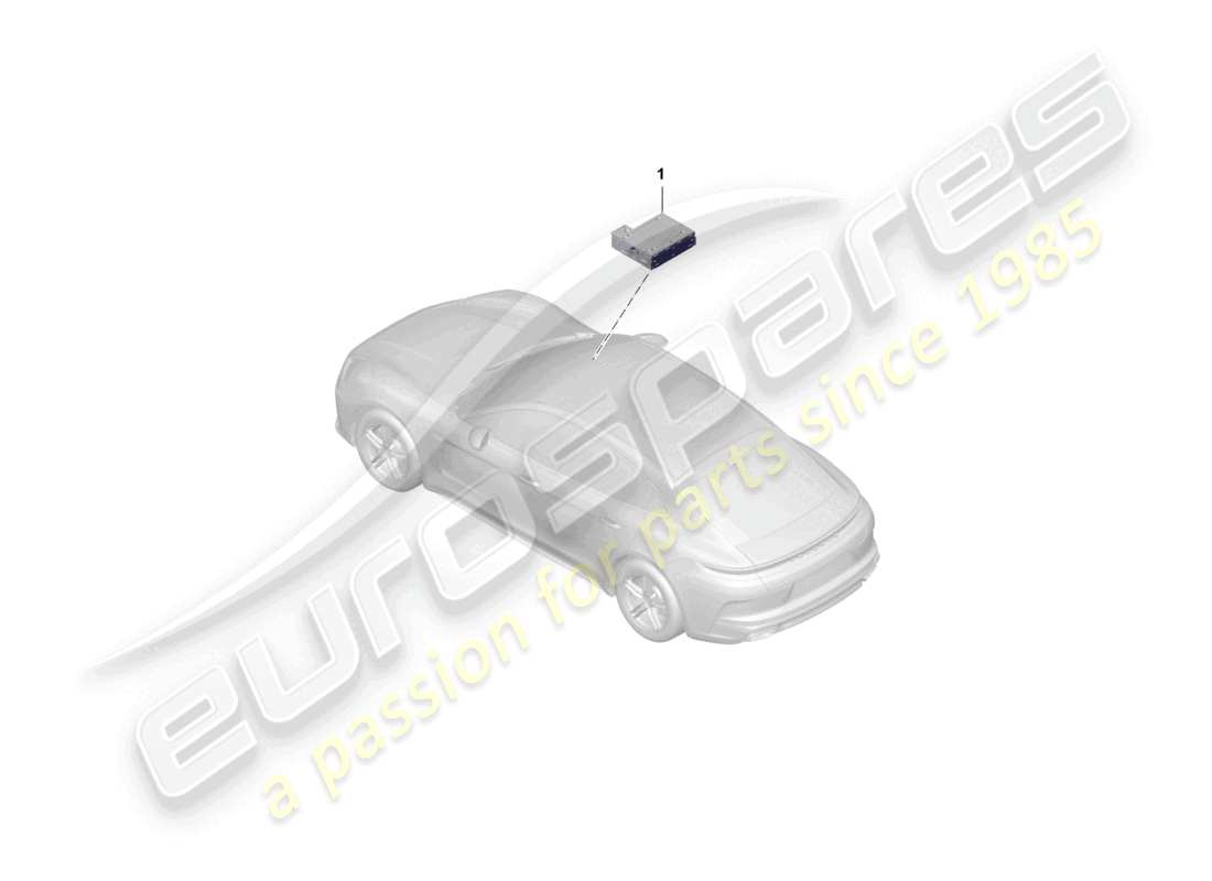 porsche 2025 (panamera 976) central computer part diagram