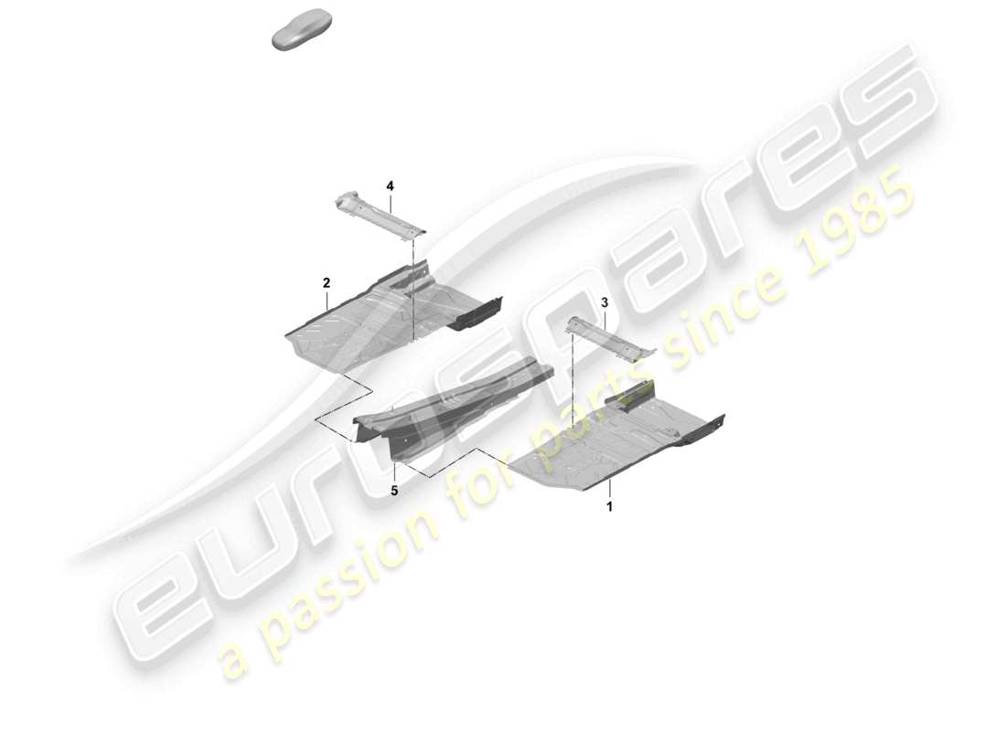 porsche 2026 (taycan 9j1-2) bottom plate front seat support tunnel when ordering, provide vehicle identification number. part diagram