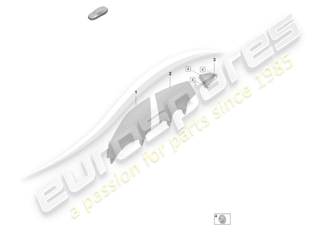porsche 2023 (taycan 9j1-1) side window part diagram