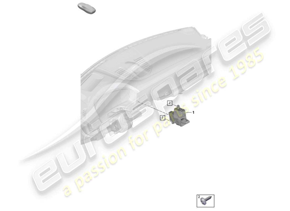 porsche 2024 (panamera 976) selector mechanism part diagram