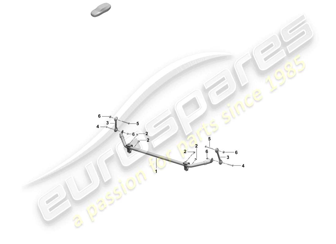 porsche 2025 (macan-e) anti-roll bar parts diagram