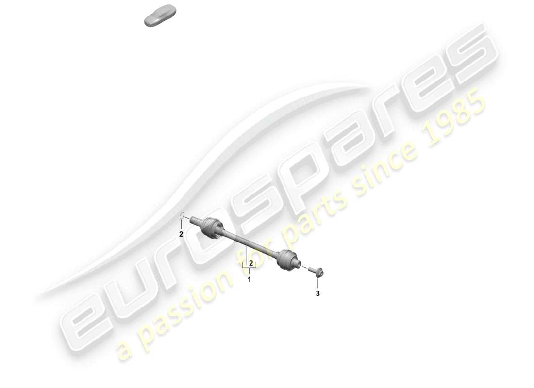 porsche 2025 (macan-e) drive shaft nexteer rear axle parts diagram