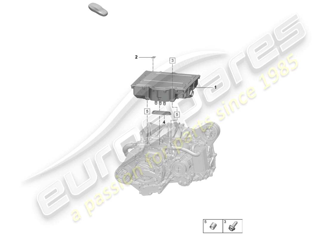 porsche 2025 (macan-e) power and control electronics- for electric drive front axle part diagram