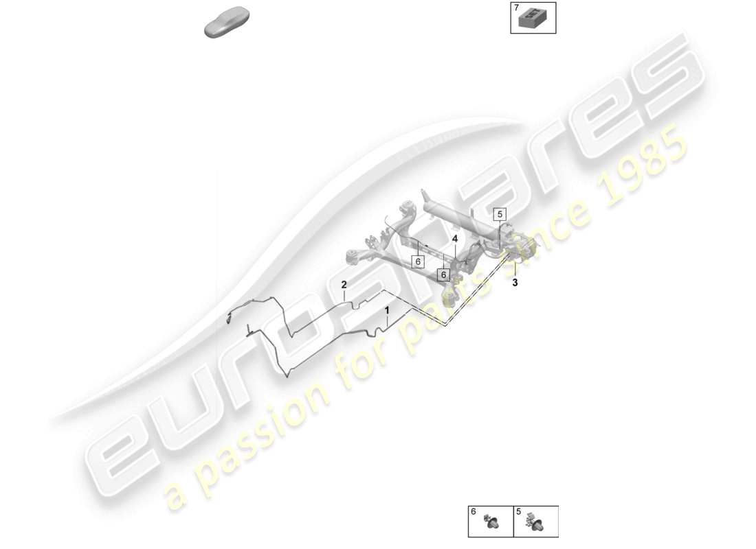 porsche 2025 (macan-e) adaptive suspension air supply parts diagram