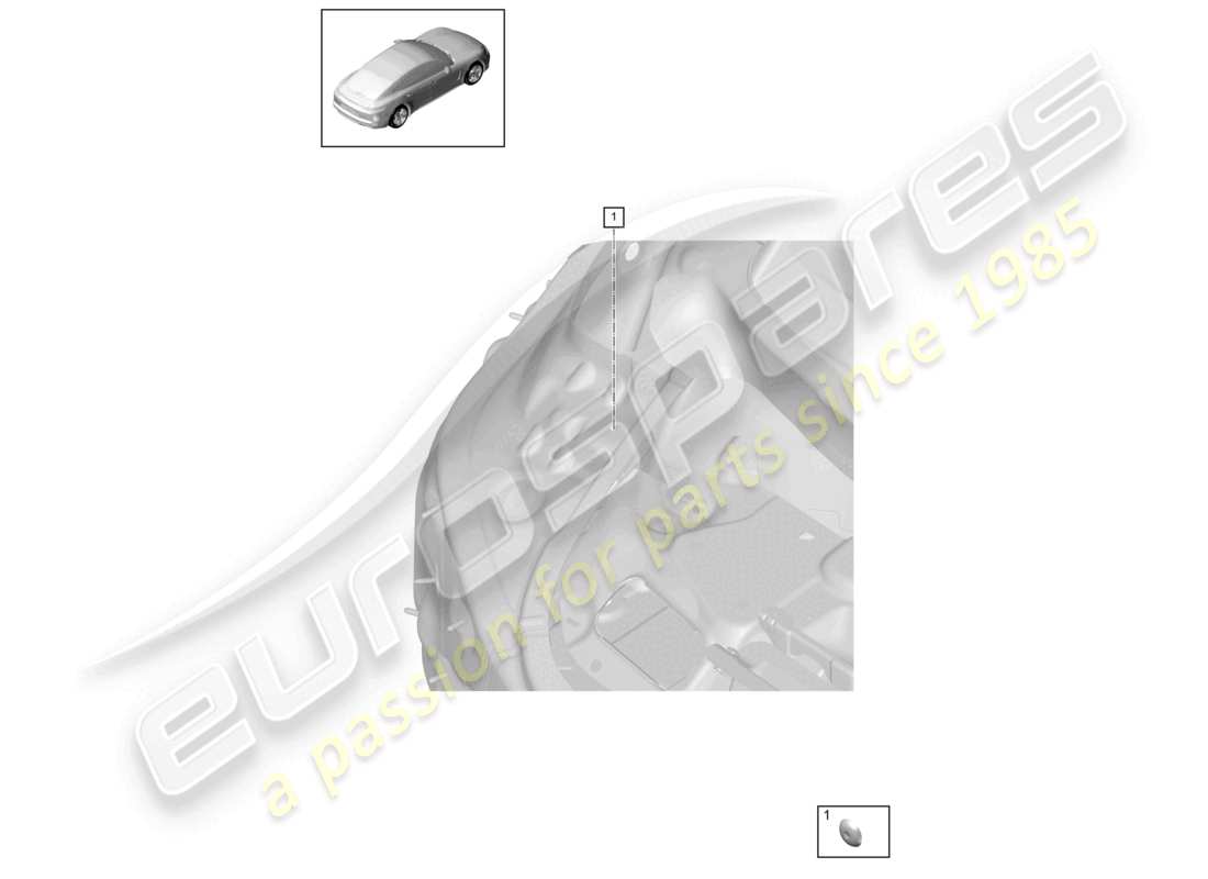 porsche 2021 (panamera 971-1) bungs upper rear end parts diagram