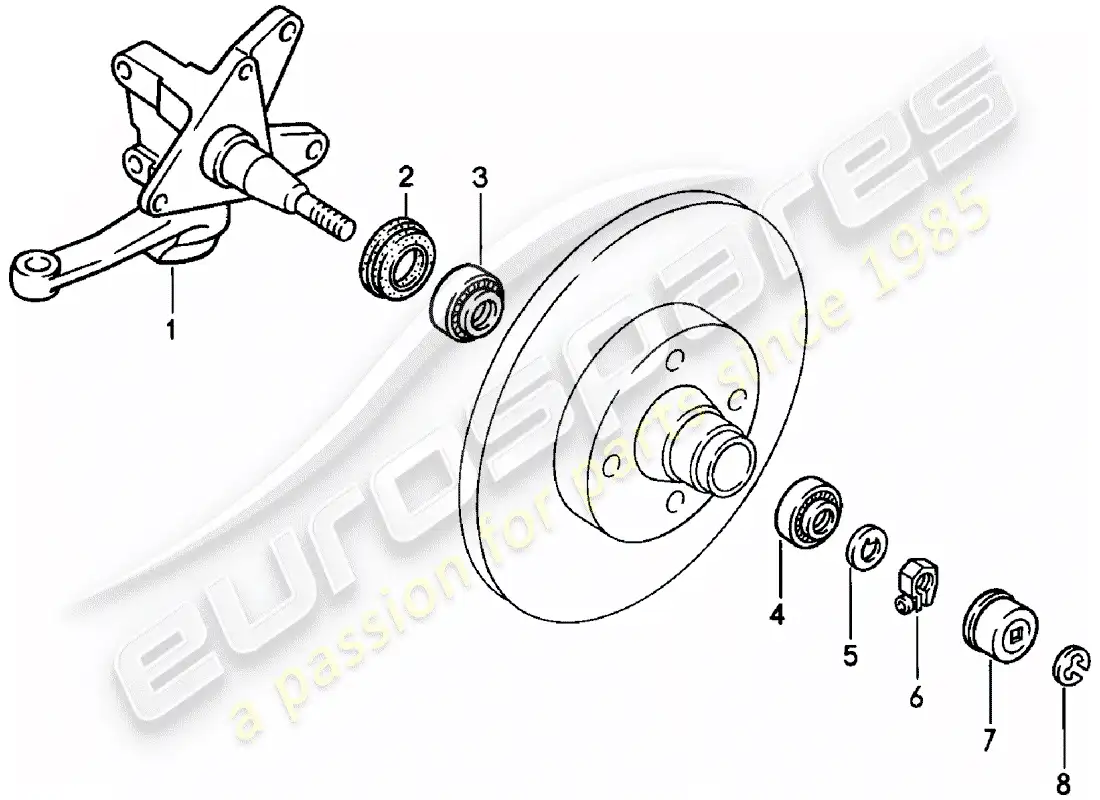 porsche 1983 (924) steering knuckle - lubricants - d >> - mj 1980 parts diagram