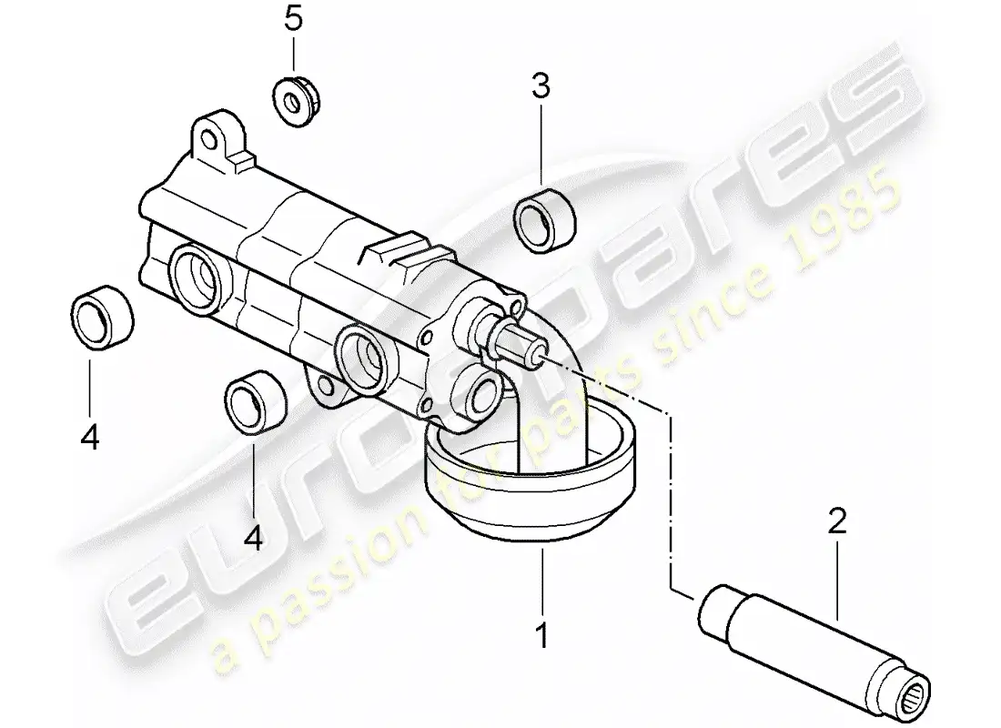 porsche 2007 (997-1 turbo / gt2) oil pump parts diagram