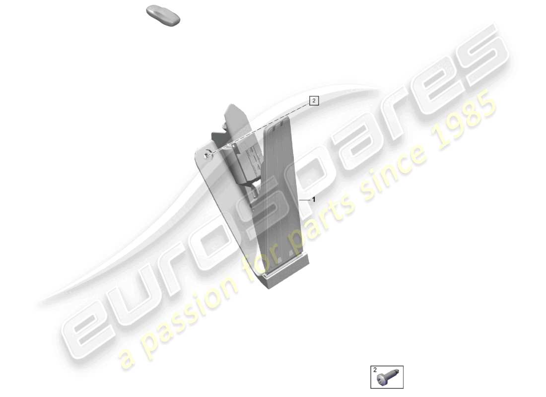 porsche 2021 (718 boxster spyder) brake and accel. lever mech. throttle control part diagram