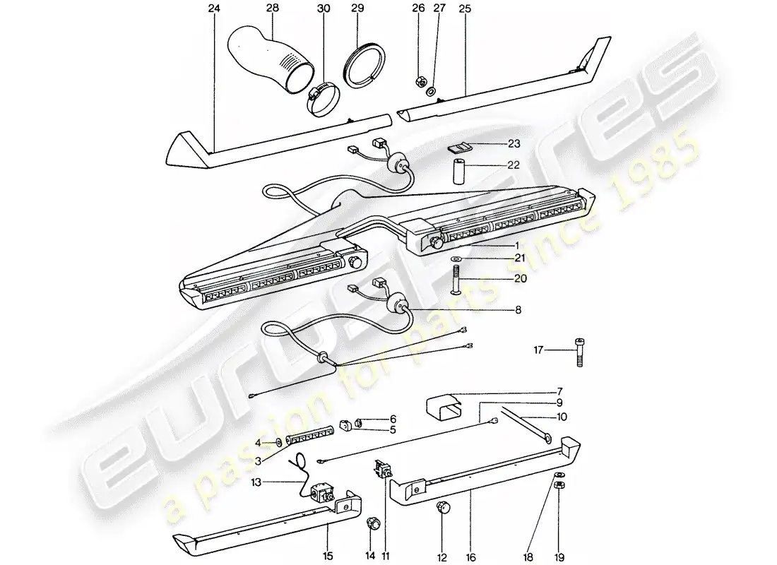 porsche 1977 (911) air conditioner - jet - accessories parts diagram
