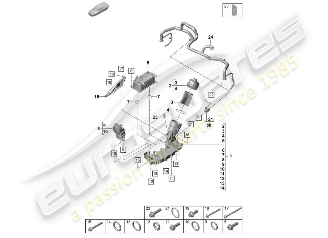 part diagram containing part number paf008085