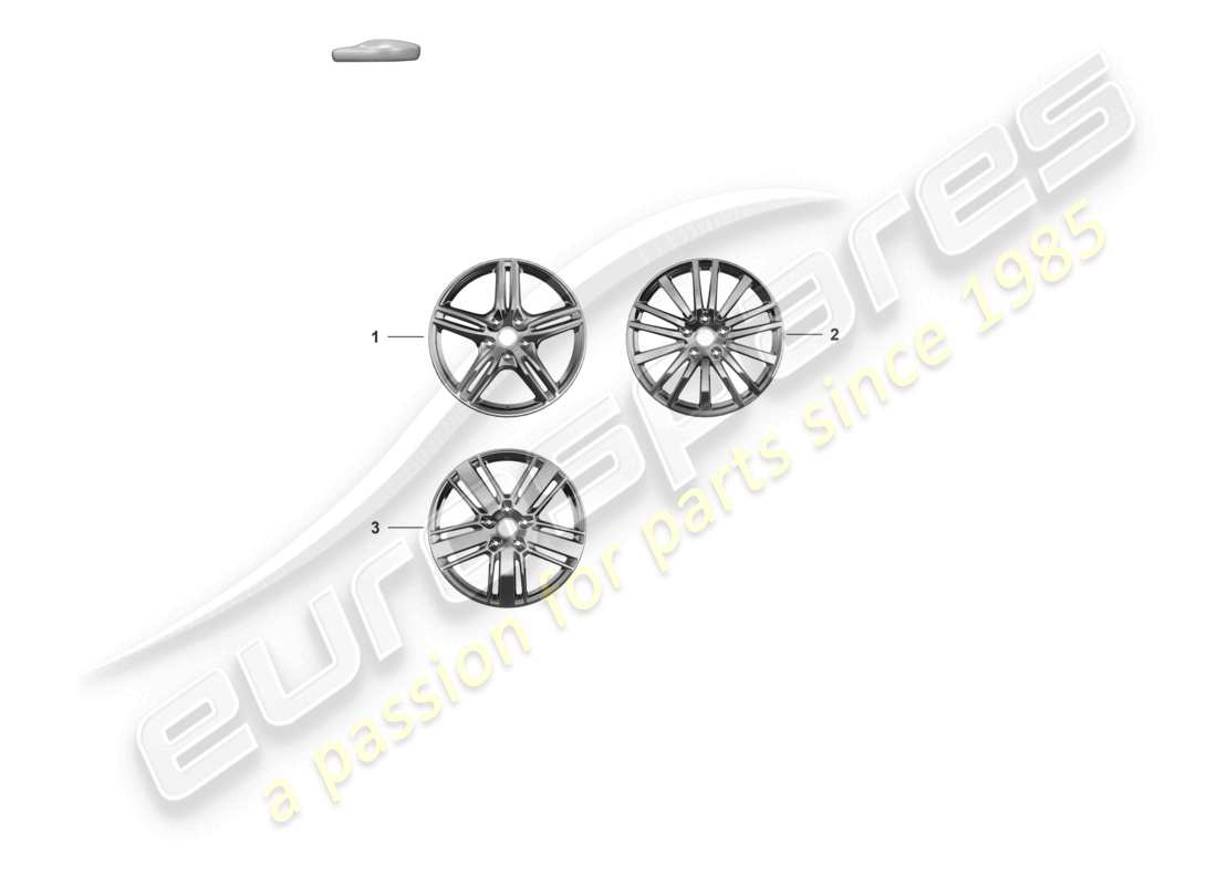 porsche 2024 (panamera 971-2) alloy wheel 20 part diagram