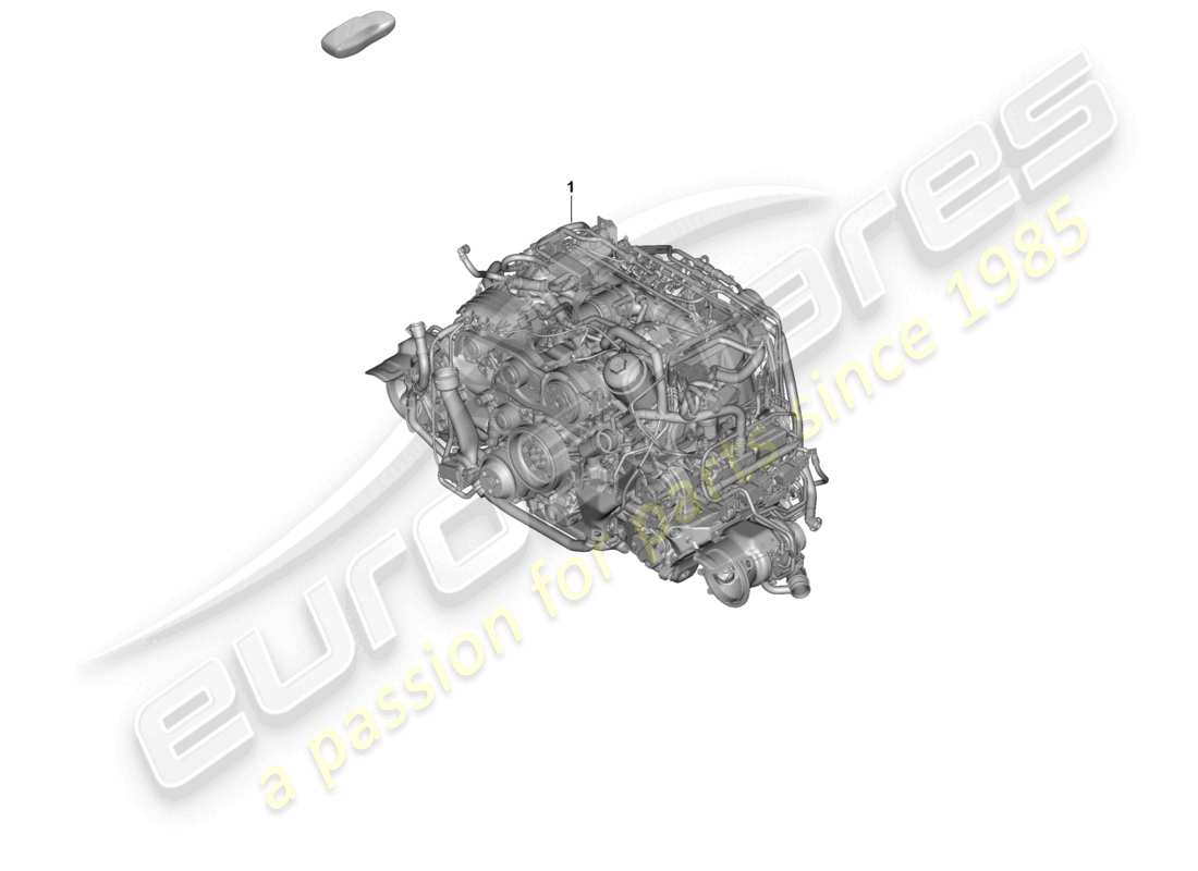 porsche 2024 (992-2) replacement engine (complete) part diagram
