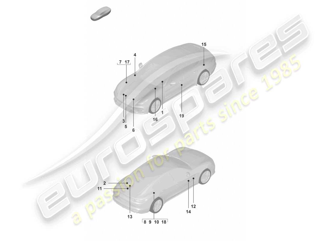porsche 2024 (panamera 971-2) signs/notices part diagram