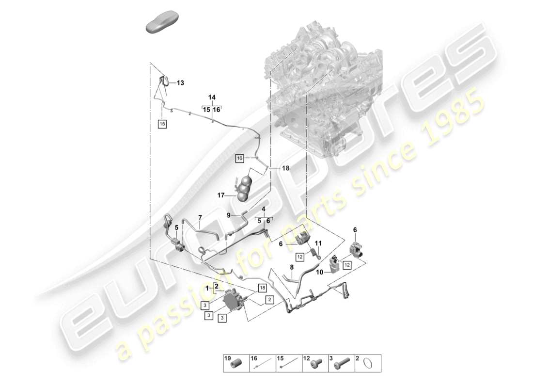 porsche 2022 (panamera 971-2) vacuum system vacuum pump part diagram
