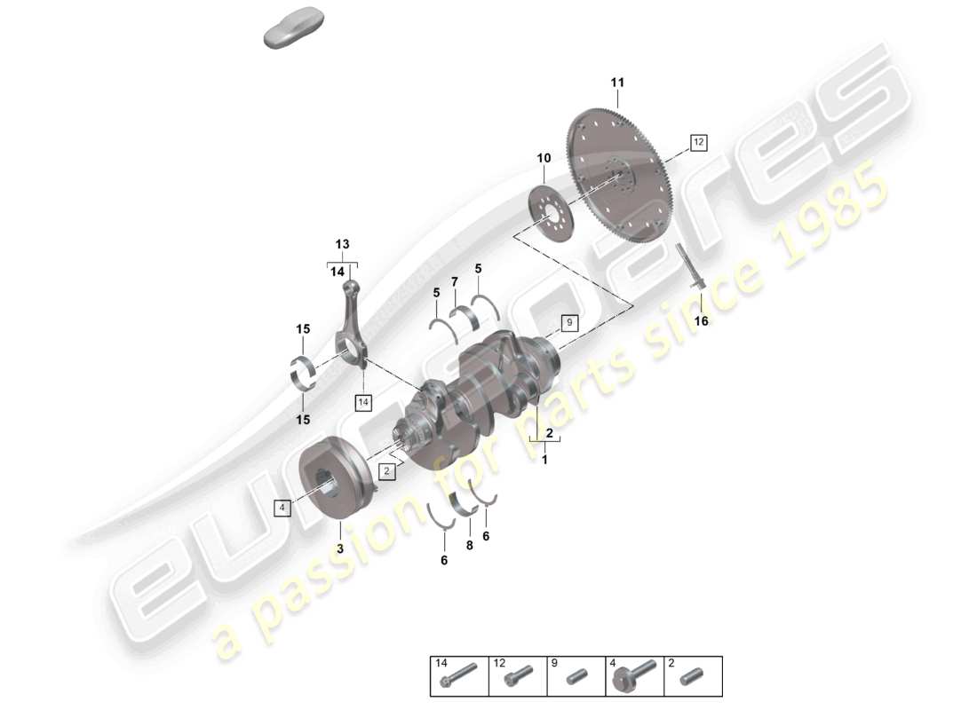 VIEW PARTS DIAGRAMS FROM THE PORSCHE CAYENNE PARTS CATALOGUE a part diagram from the porsche cayenne parts catalogue