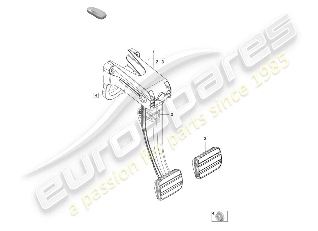 porsche 2022 (taycan 9j1-1) brake pedal part diagram