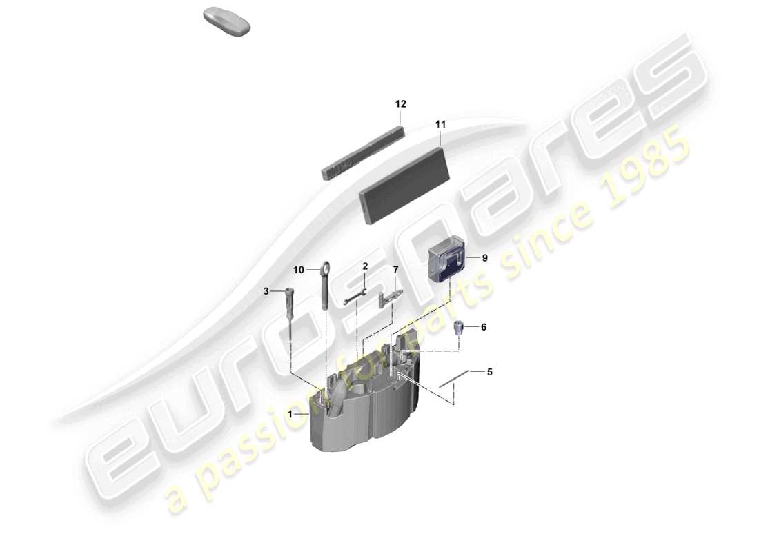 porsche 2025 (cayenne e3 pa) tool jack part diagram
