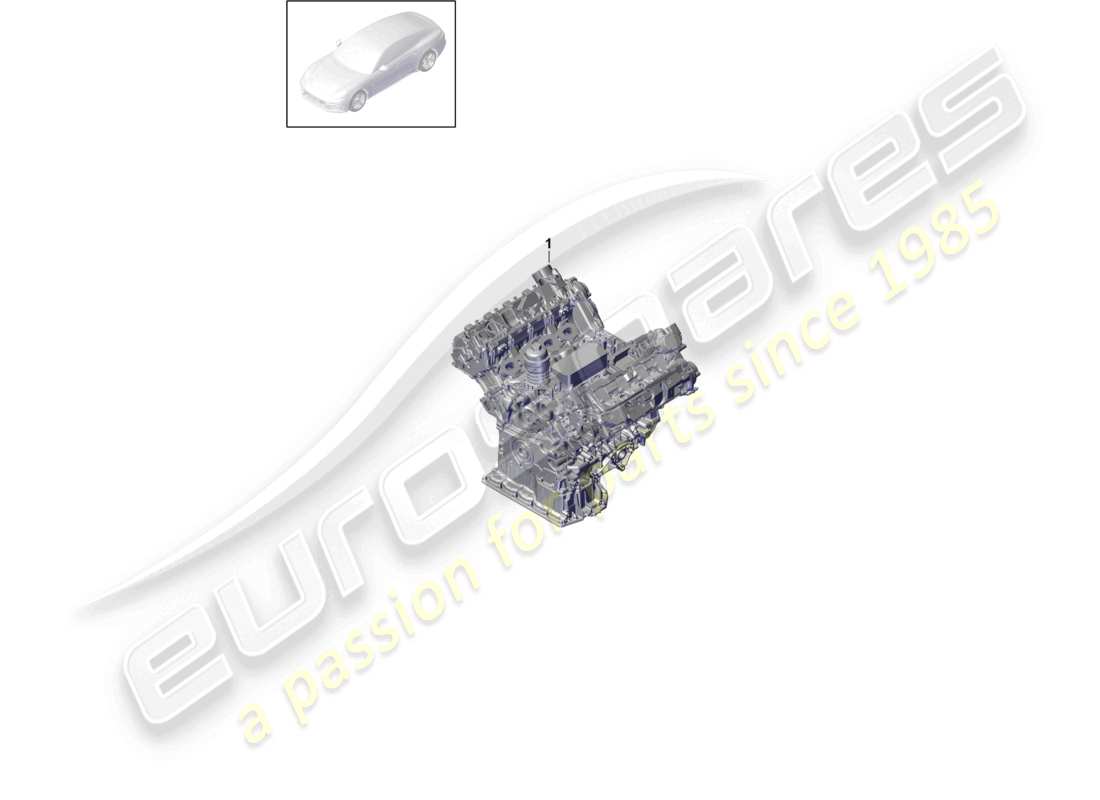 porsche 2021 (panamera 971-1) base engine part diagram