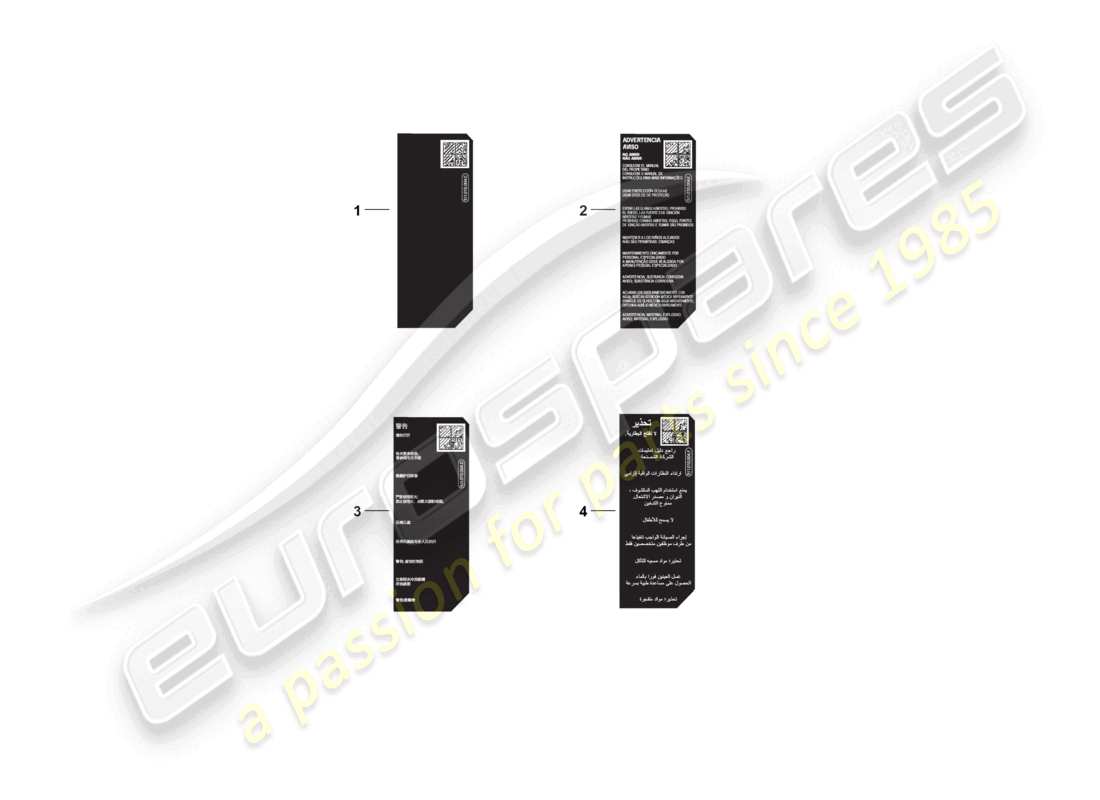 porsche 2025 (992-2 gt3) signs/notices battery part diagram