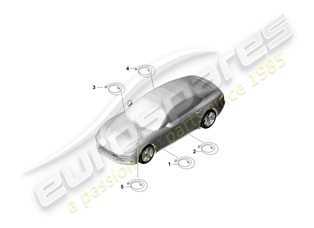 porsche 2021 (panamera 971-1) fibre optic wave conductor part diagram